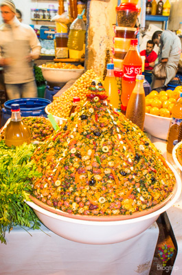 Olivas preparadas en Marruecos
