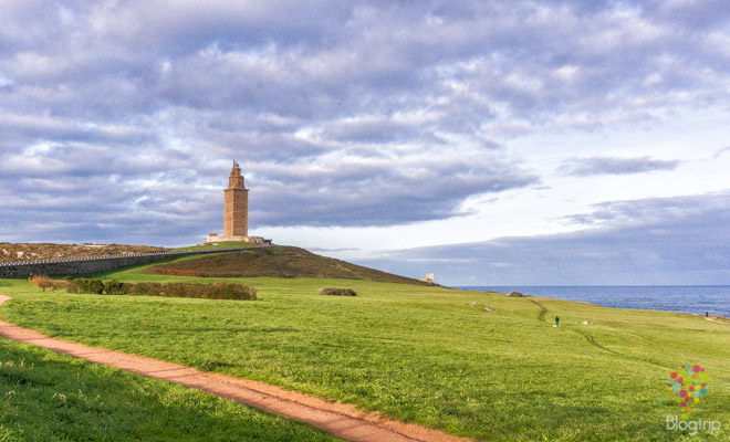 Visita del faro y Torre de Hércules Coruña España